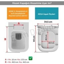 Melek Yapı Kare Slim Klozet Kapağı Yavaş Kapanır Thermoplast Söktak Özellikli