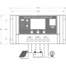 Mexxsun Pwm 10A 12/24V Şarj Kontrol Cihazı