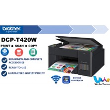 Enp Brother DCP-T420W Renkli Mürekkep Tanklı Yazıcı, Tarayıcı, Fotokopi, Wifi