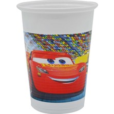 Gurmender 8li Mcqueen Cars Baskılı Plastik Bardak