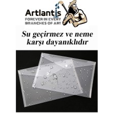 Artlantis A3 Çıtçıtlı Dosya Şeffaf 1 Adet A-3 Çıtçıtlı Zarf Dosya Transparan 47X33.5 cm Büyük Boy Çıtçıtlı Dosya