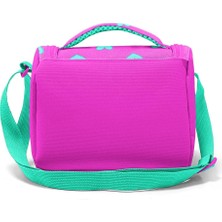 Coral High Kids Neon Pembe Su Yeşili Kalp Desenli Thermo Beslenme Çantası 11806