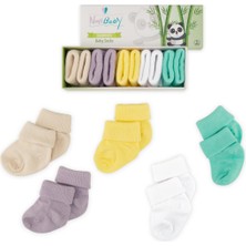 Novibaby 5'li Bambu Yenidoğan Bebek Çorabı I Funny I 0-6 Ay