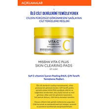 MISSHA C Vitamini Içerikli Leke Karşıtı Temizleme Pedi (60ADET) Vita C Plus Skin Clearing Pads Double Set