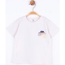 NK Kids Erkek Bebek 9-36 Ay Kovboy Şapkalı T-shirt 44606 Krem