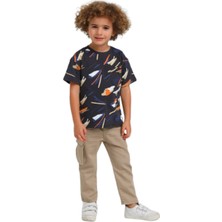 Jacklions Mojo Erkek Bebek 1-5 Yaş Kargo Cepli Likralı Pantolon 2304 Vizon