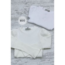 Mojo Bebek Mojo Kız Çocuk Basic Kaşkorse Body 3480 Beyaz
