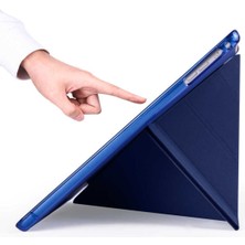 Fibaks Apple iPad 10. Nesil 10.9 2022 Kılıf Tri Folding Standlı Kalemlikli Kalem Bölmeli 3 Katlamalı Standlı Uyku Modlu Smart Kapak