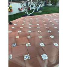 İkbal Çini Seramik 10X10 Desenli Dekoratif Seramik 5'li 1 Paket ICS167