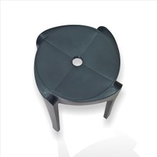 M3 Decorium Büyük Geniş Uzun Sağlam Sert Plastik Kırılmaz Hafif 45 cm Banyo Balkon Bahçe Oturak Tabure Sandalye