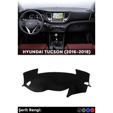 Tegin Hyundaı Tucson (2016-2018) 3D Torpido Koruma Kılıfı - Ön Göğüs Panel Kaplama - Siyah Şerit