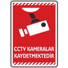 İsg Tabelam 35x50cm/Fosforlu Kompozit/Cctv Kameralar Kaydetmektedir/v6-1