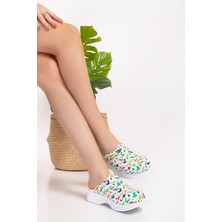 Nur Medikal Giyim Dinozor Desenli Klasik  Model Bayan Ortopedik Sabo Terlik 101 /201 Dinozor