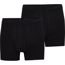 Blackspade Erkek Boxer 2'li Paket Loose Fit Siyah Renk Modern Tasarım Konforlu Kullanım