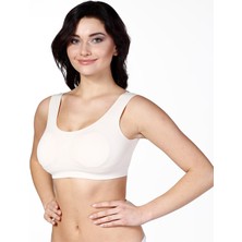 Secret Moda Kadın Kalın Askılı Pedli Büstiyer Korse10