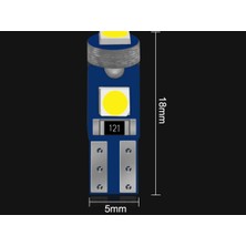 Zembil 5 Adet Turuncu T5 LED Kilometre Kadran Ambians Aydınlatma Ampulü