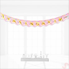 Süsle Bebek ve Parti 1 Yaşındayım Banner, 2 mt x 17 cm - Pembe
