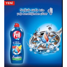 Pril Cold Power Kendinden Yağ Çözme Etkili Sıvı Bulaşık Deterjanı Limon Aromalı 675g/ 653m