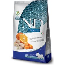 N&D Ocean Tahılsız Mini Adult 7kg Morina Balıklı ve Portakallı Küçük Irk Yetişkin Köpek Maması