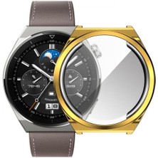 Coofbe Huawei Watch Gt 3 Pro 46MM Ful Kaplama Koruyucu Kılıf, Soft Silikon Darbe Emici Saat Kılıf