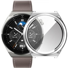 Coofbe Huawei Watch Gt 3 Pro 43MM Ful Kaplama Koruyucu Kılıf, Soft Silikon Darbe Emici Saat Kılıf