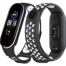 Xiaomi Mi Band 3 / 4 Kordon Nike Spor Delikli Kordon