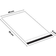 Kargopek Baskısız Bantlı Kargo Poşeti - 48*55+5 - 100ADET