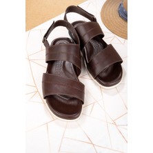 Ducavelli Viasna  Deri Erkek Terliği,  Deri Terlik, Ortopedik Taban Terlik, Kauçuk Taban Terlik