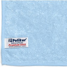 Polikur Premium Mikrofiber Genel Temizlik Bezi Mavi 40X40 cm - 3 Adet