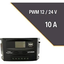 Lexron 10A Pwm Şarj Kontrol Cihazı