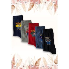 Nixora 5'li Teddy Bear Ayıcıklı Unisex Spor Çorap