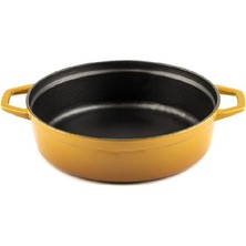 Hosse Döküm Karnıyarık Tenceresi 28 cm Sarı HSYKT28SARI