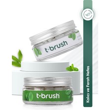 T-Brush Naneli Doğal Diş Macunu Tableti Florürsüz + Ağız Çalkalama/gargara Tableti Alkol İçermez 75 Tablet