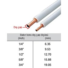 Bekatech Klima Montaj Seti (Boru Çapı : 1/4-3/8) Uzunluk 5 Metre