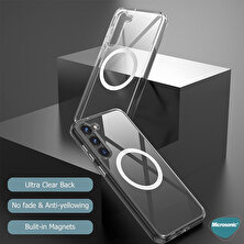 Microsonic Samsung Galaxy S23 Kılıf Magsafe Clear Soft Şeffaf