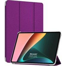 Microsonic Xiaomi Redmi Pad Kılıf Slim Translucent Back Smart Cover Mor