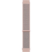 Microsonic Garmin Forerunner 55 Hasırlı Kordon Woven Sport Loop Rose Gold