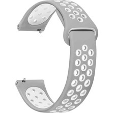 Microsonic Garmin Venu Sq Rainbow Sport Band Kordon Gri Beyaz