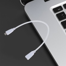 Haoruiqi Usb-C 2.0 Gen2 Type Hızlı Şarj Extender Usb-C 2.0 Uzatma Kablosu - Beyaz (Yurt Dışından)