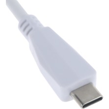 Haoruiqi Usb-C 2.0 Gen2 Type Hızlı Şarj Extender Usb-C 2.0 Uzatma Kablosu - Beyaz (Yurt Dışından)