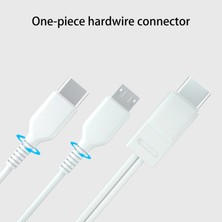 Haoruiqi 2'si 1 Arada Mikro USB C Kablo Mobilephone Şarj Cihazı Ayrıştırıcı Tel - Siyah (Yurt Dışından)