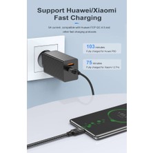 Haoruiqi 100W USB Type C Type Kablo Pd Hızlı Şarj 5A Hızlı Şarj Cihazı USB C Tel - Siyah (Yurt Dışından)