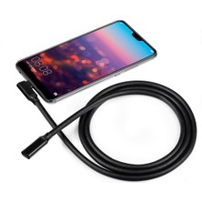 Haoruiqi 90 Derece USB C Uzatma Kablosu Dik Açısı USB 3.1 Type Erkek/kadın - Siyah (Yurt Dışından)