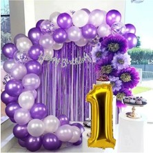 Mor Balon Seti 1 Yaş