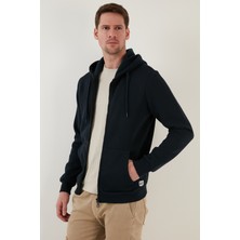Buratti Slim Fit Kapüşonlu Fermuarlı Içi Tüylü Yumuşak Şardonlu Kışlık Sweat Erkek Sweat 5905340