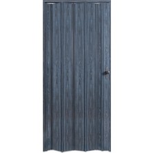 Faran Dekorasyon 130 x 215 Antrasit Renk Camsız Pvc Akordiyon Kapı - Frnakmodel-1-22