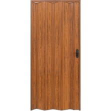 Faran Dekorasyon 145 x 215 Ceviz Renk Camsız Pvc Akordiyon Kapı - Frnakmodel-1-30