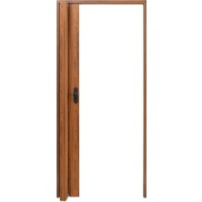 Faran Dekorasyon 145 x 215 Ceviz Renk Camsız Pvc Akordiyon Kapı - Frnakmodel-1-30