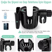 Polhammobile Polham Bebek Arabası için Telefon ve Bardak, Biberon Tutucu, Gidon Uyumlu Telefon ve Bardak Tutucu