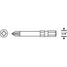 Proscr  Proscr SCR03185- PZ2-100 Mm Pozi Bits Uç